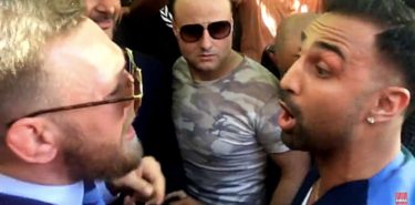 Conor McGregor and Paulie Malignaggi scrum chaos